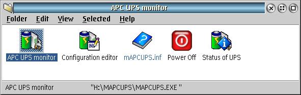 APC UPS monitor folder