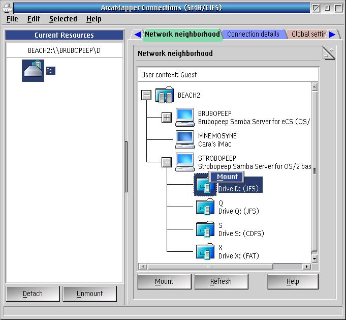 Samba Client Map